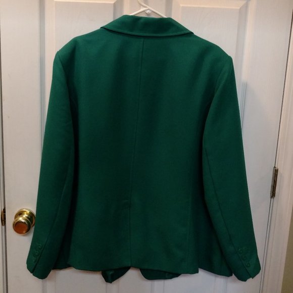 Women's Plus Size 24W Green Blaser - Picture 2 of 6